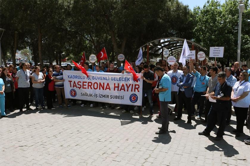 DEÜ’de işçiler ek zam talebiyle mücadele edecek