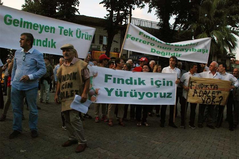 Akçakoca'da 'Fındık için adalet’ yürüyüşü