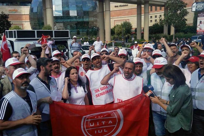 Cargill önünde eylem: İşten atılan 14 işçi işe geri alınsın