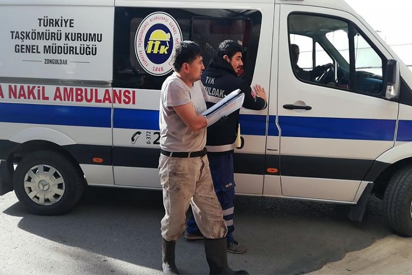 Maden ocağında kolu iş makinesine sıkışan işçi yaralandı