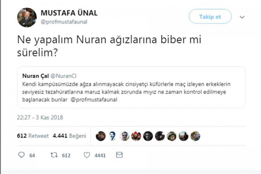 Rektörden, öğrenciye 'cinsiyetçi küfür' cevabı: Biber mi sürelim?