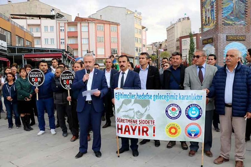 Afyon'da öğretmene saldırıya eğitim sendikalarından ortak tepki