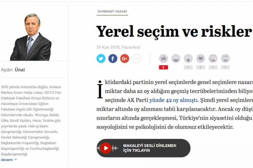 Yeni Şafak yazarı: AKP tabanı haberleri muhalif kaynaklardan izliyor