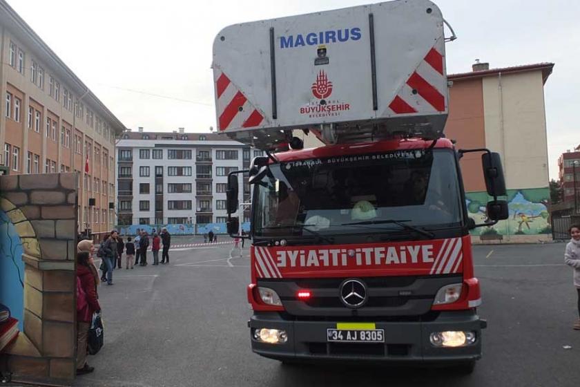 Ataşehir’de bir okulda yangın çıktı, eğitime 1 gün ara verildi