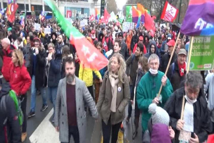 Brüksel'de hükümetin çevre politikaları protesto edildi