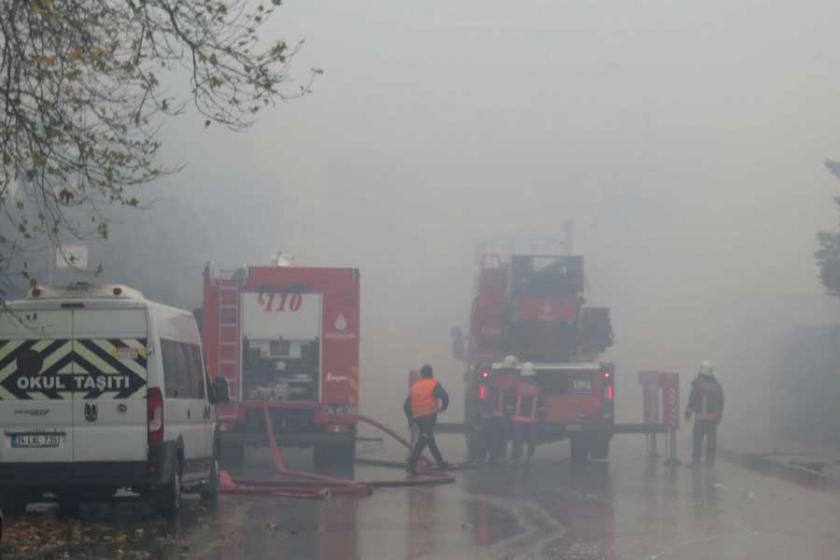 Tuzla'da fabrika yangını