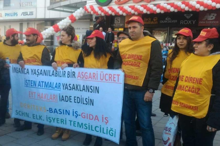 Çiğli'de işçiler: Asgari ücret insanca yaşayacak seviyede olsun