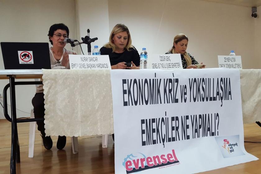 Bornova'da panel: Krizin yükünü reddederek yan yana durmalıyız