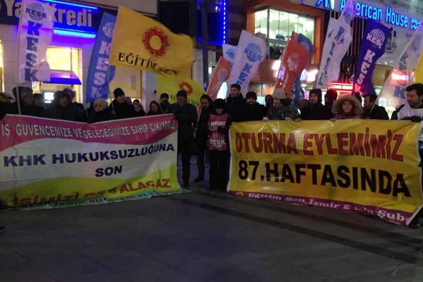 KESK İzmir Şubeleri: İhraçlar geri dönene kadar mücadelemiz sürecek