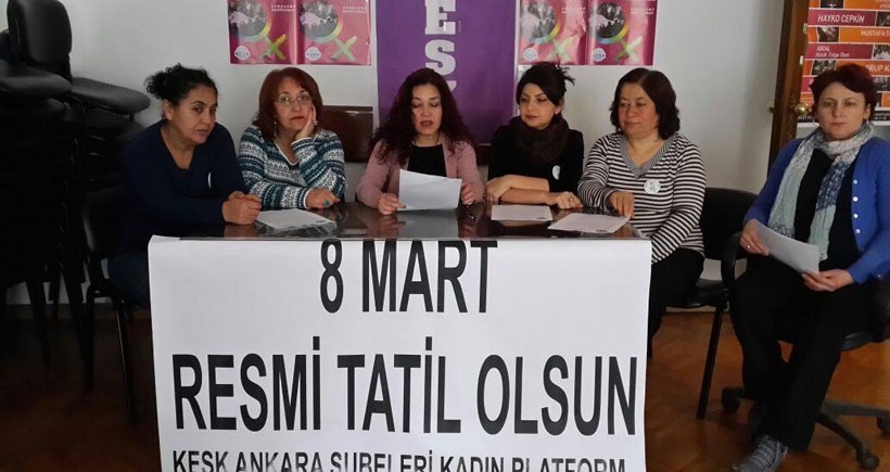 '8 Mart resmi tatil edilsin'