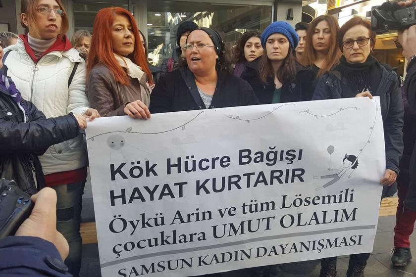 Samsun'da kadınlardan Öykü Arin için çağrı