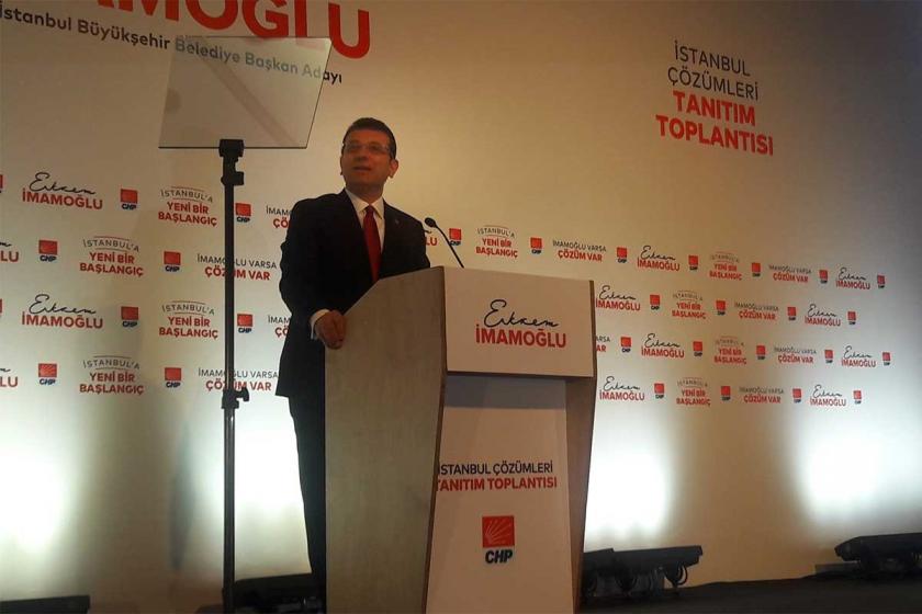 CHP'nin İstanbul adayı Ekrem İmamoğlu, projelerini açıkladı