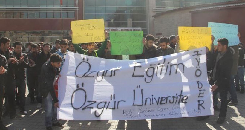 Iğdır'da üniversitelerdeki saldırılara kınama