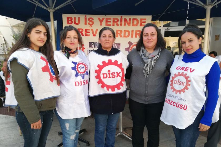 Karabağlar Belediyesi işçisi kadınlar, 8 Mart'a grevde girdi