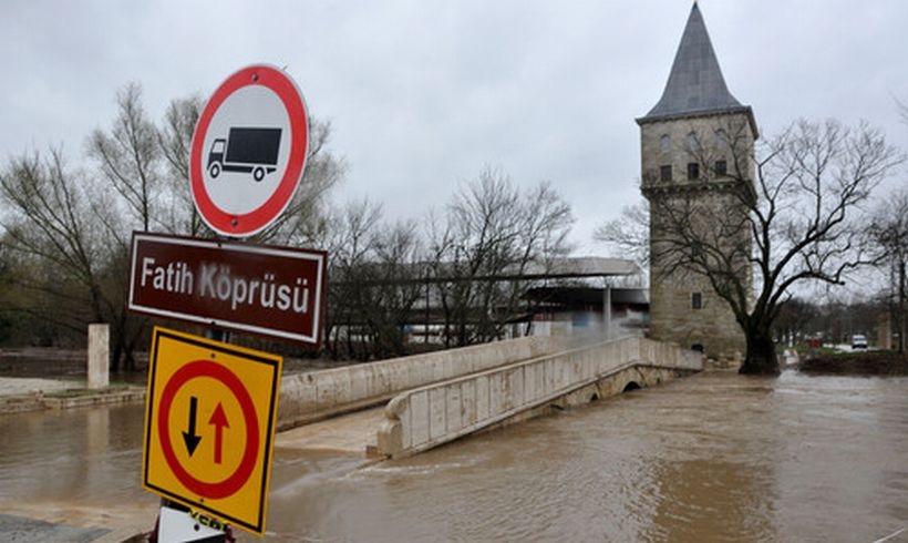 Edirne'de Kırkpınar alanı yeniden sular altında