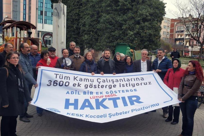 KESK üyesi emekçiler 3600 ek gösterge için açıklama yaptı