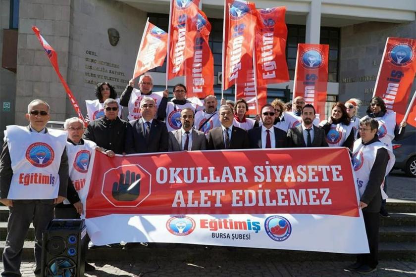 Eğitim-İş: Okullarımız siyasete alet edilemez