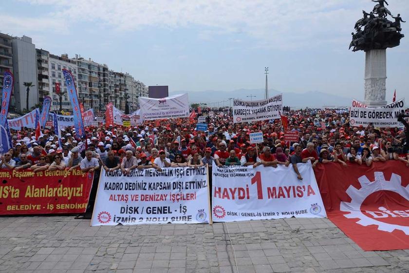 'Krize karşı 1 Mayıs'ta Gündoğdu Meydanı'na'