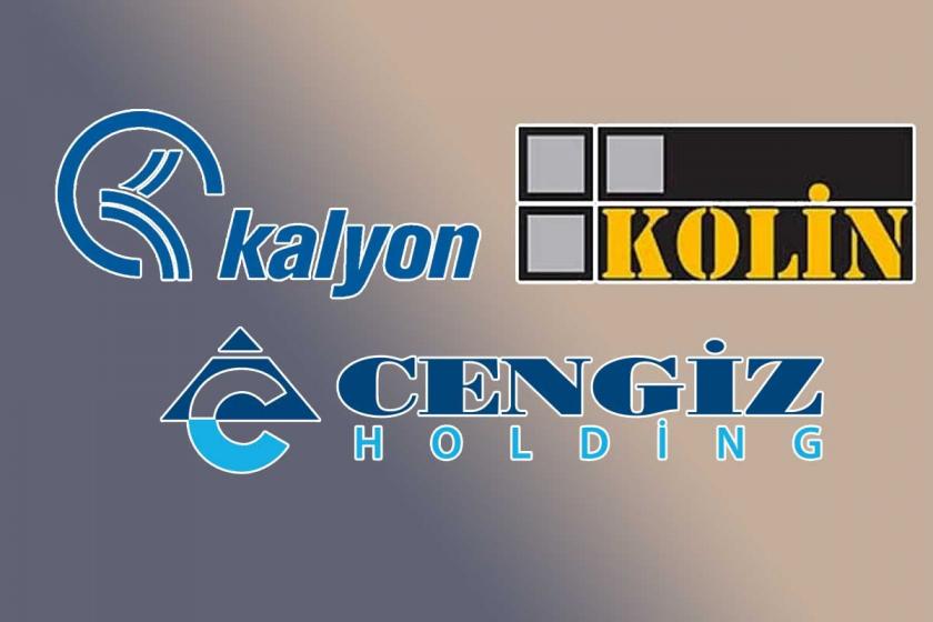 Cengiz Holding, Kalyon Grup, Kolin İnşaat logoları