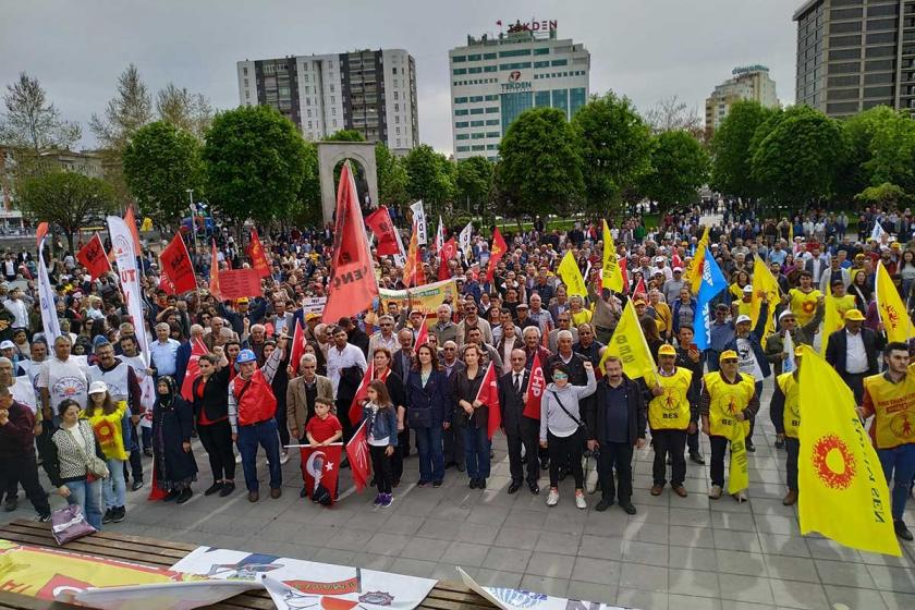 Kayseri'de 1 Mayıs: 'Kıdem tazminatını gasbettirmeyeceğiz'