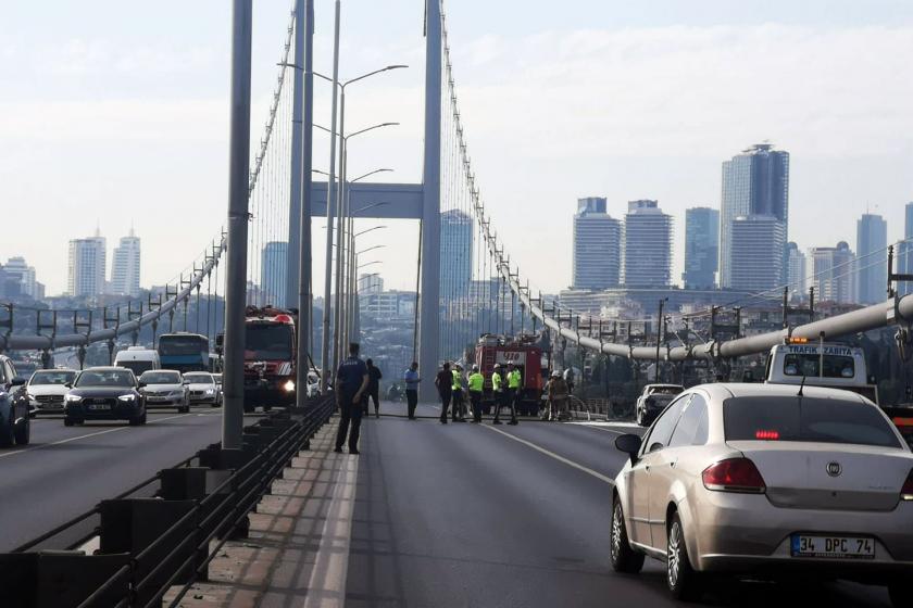 Köprüde otomobilini yakan bir kişi daha sonra intihar etti