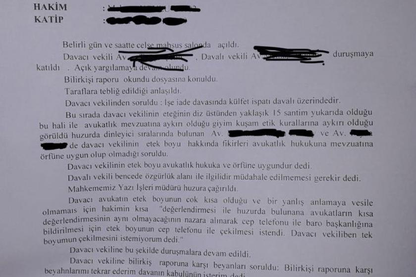 Avukatın etek boyunu 'etiğe aykırı' bulan hakim görevden uzaklaştırıldı