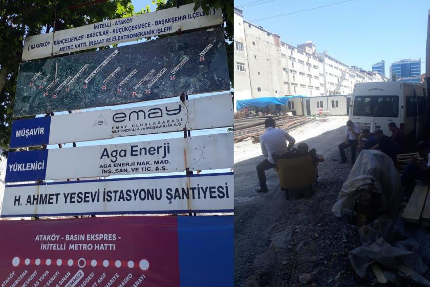 İkitelli-Ataköy metro inşaatında çalışan işçilerin ücretleri 2 aydır ödenmiyor