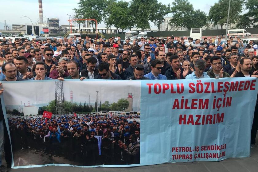 TÜPRAŞ workers closure in refineries in Batman, Kırıkkale, Kocaeli and Aliağa