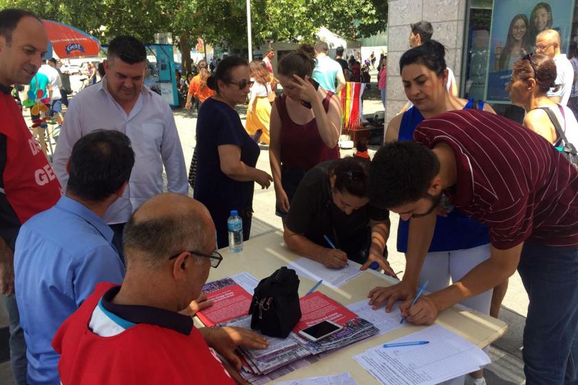 DİSK'ten işten atılan Aliağa işçileri için imza kampanyası