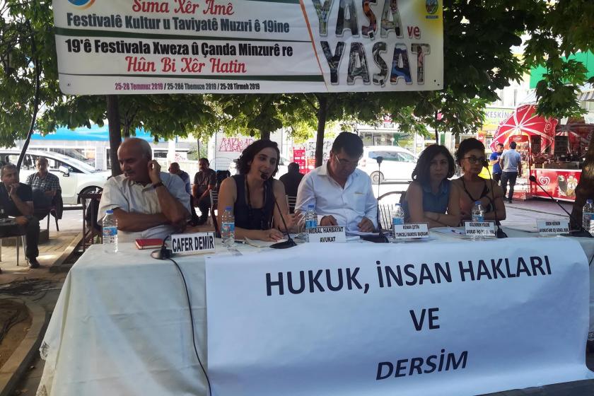 Munzur festivalinde 'Hukuk, insan hakları ve Dersim' paneli