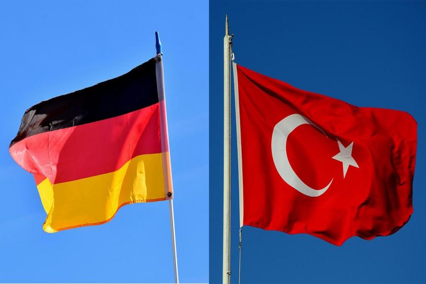 German and Turkish flags.