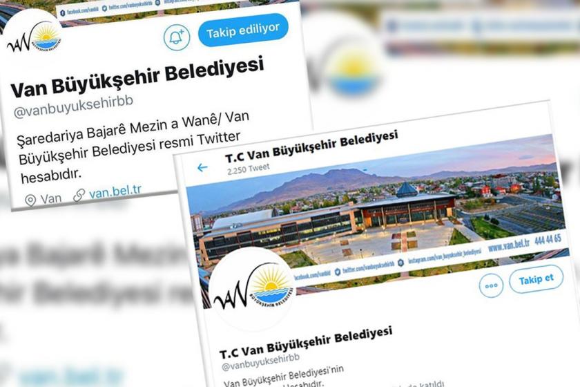 Van kayyumu, Twitter profilinden Kürtçe’yi kaldırdı