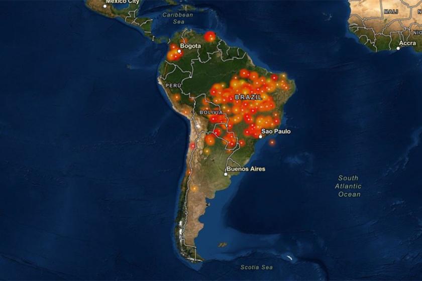 Amazon ormanlarında 2 bin 500 noktada yangınlar sürüyor