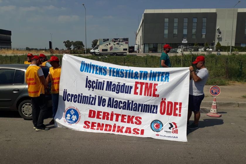 TR İnter işçileri Üniteks önünde direnişlerini sürdürüyor