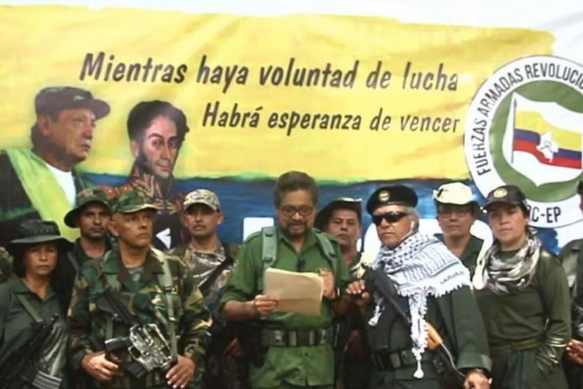 FARC tarafından yayımlanan videonun ekran görüntüsü