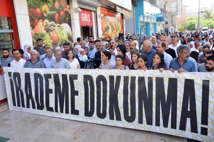 Diyarbakır'da kayyum protestosu 18'inci günde sürüyor