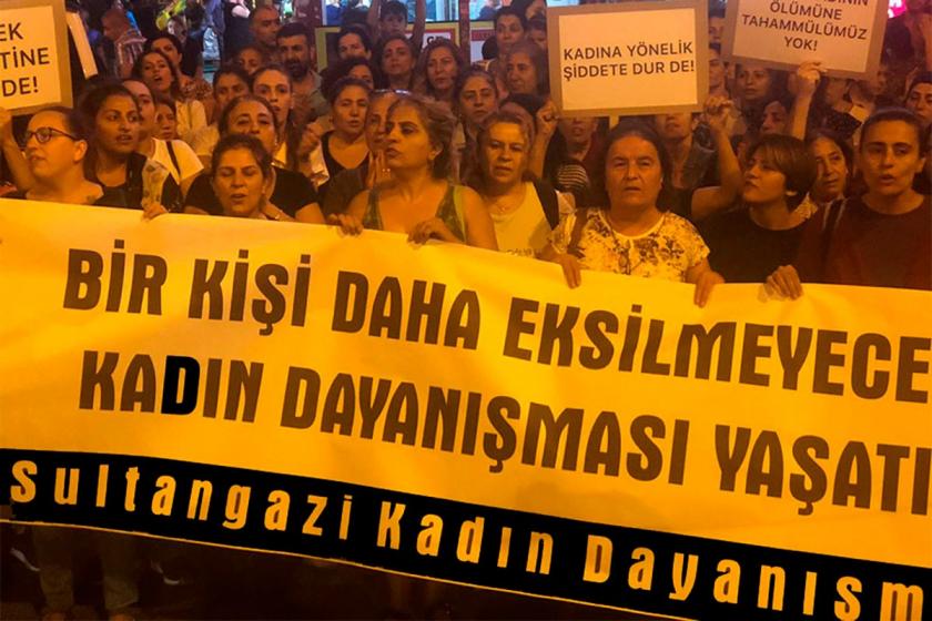 Kadınlar, Gazi Mahallesi’nde kadına yönelik şiddete karşı yürüdü