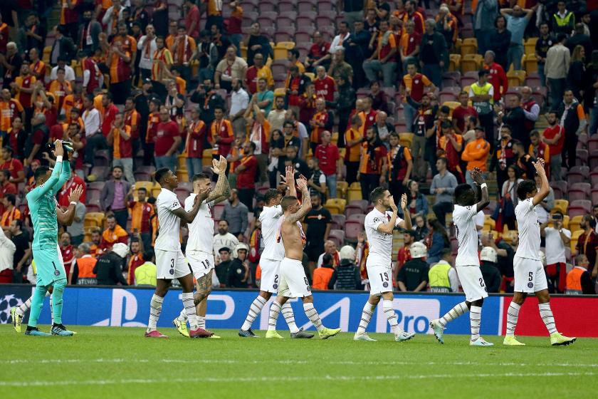 Galatasaray, UEFA Şampiyonlar Ligi A grubu maçında Paris Saint Germain'e 1-0 yenildi