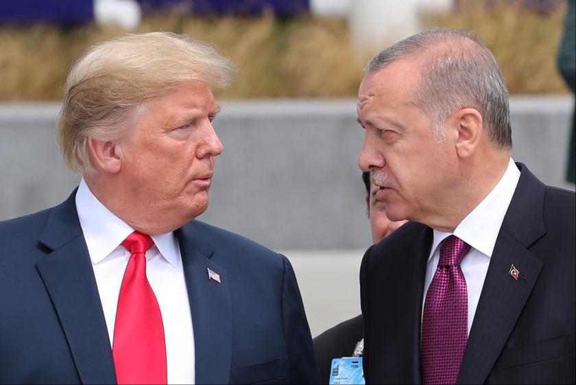 Donald Trump (left) and Tayyip Erdoğan (right)