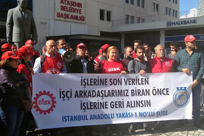 Ataşehir Belediyesi işçileri: İşten atılan arkadaşlarımız geri alınsın