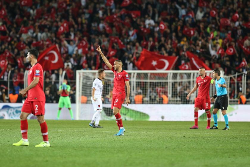 Arnavutluk'u 1-0 yenen Türkiye, EURO 2020 elemelerinde grup liderliğini sürdürdü