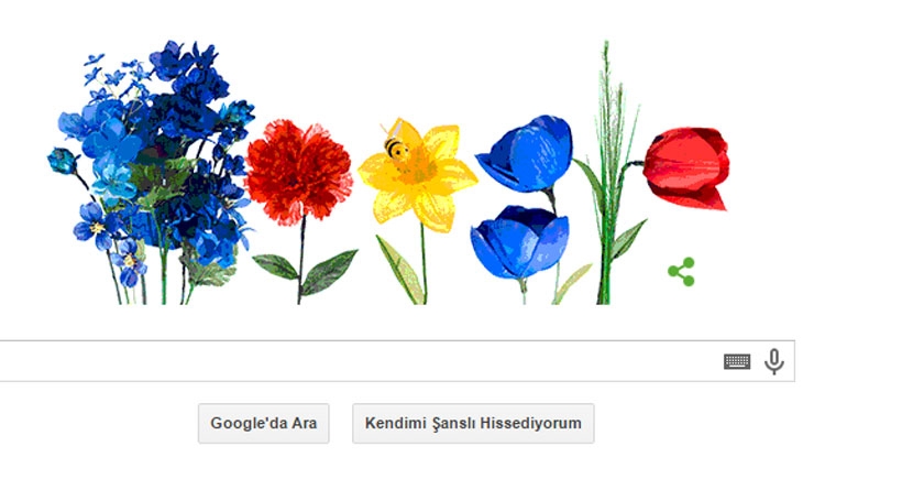 Google da çiçek açtı