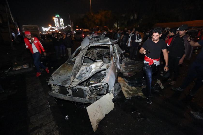 Tahrir Meydanı yakınlarında patlatılan araç