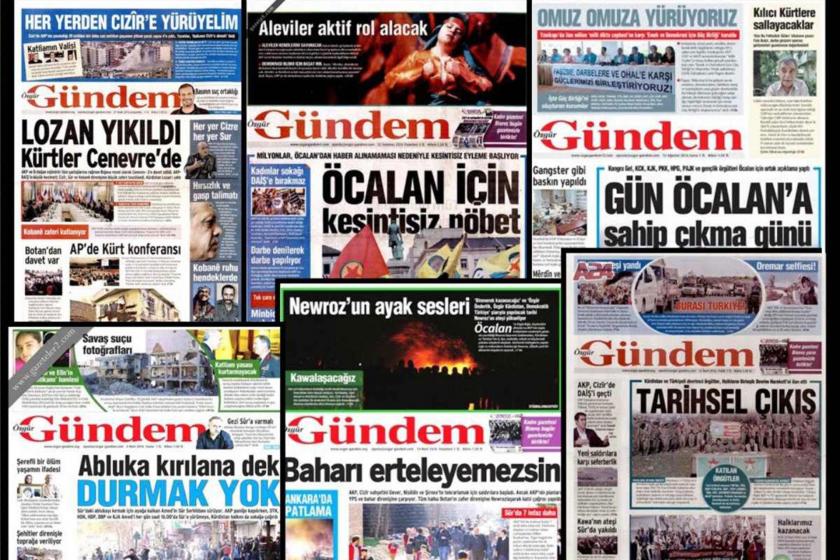 Özgür Gündem gazetesi manşetleri