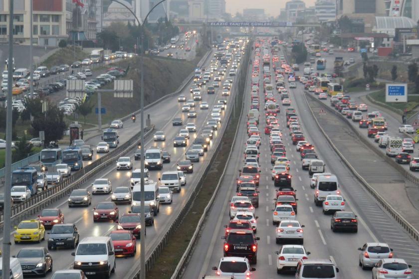 İstanbul'da trafik yoğunluğu