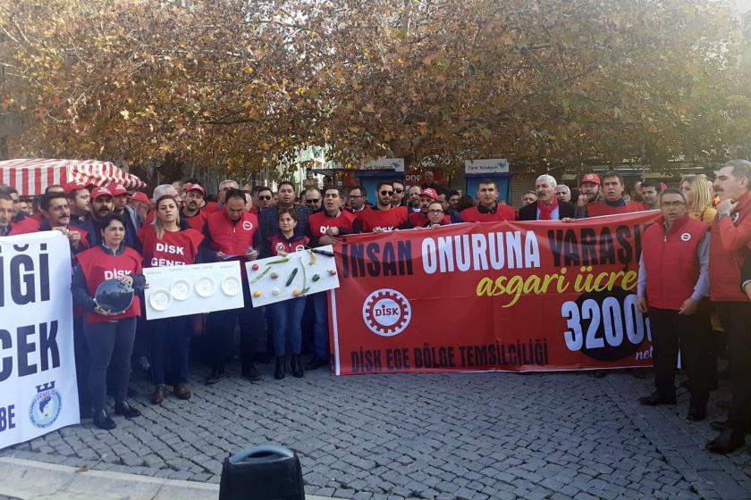 DİSK'in İzmir'deki asgari ücret açıklaması