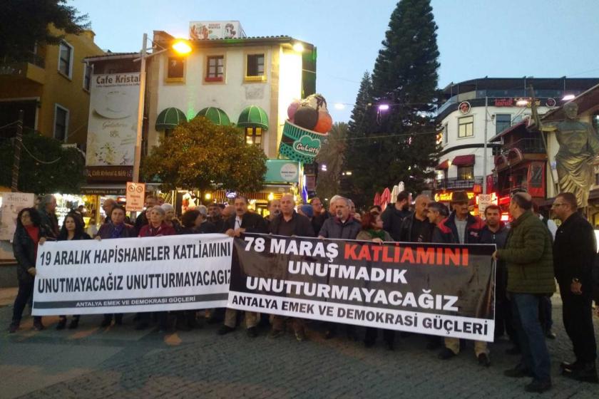 Antalya Emek ve Demokrasi Güçleri'nin basın açıklaması