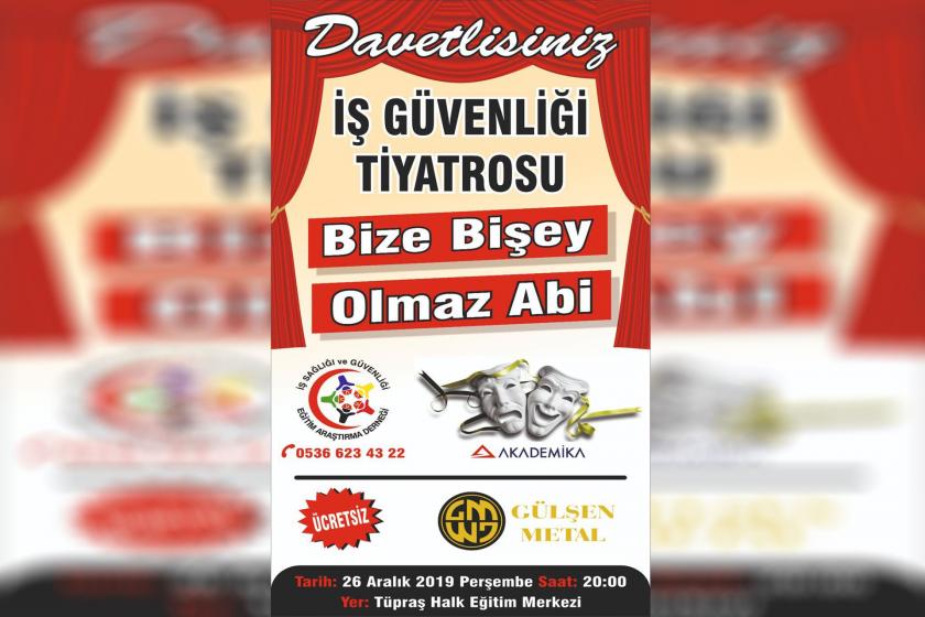 Bize Bişey Olmaz Abi tiyatro oyunu görseli