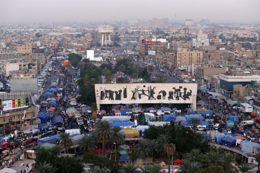 Bağdat'ın Tahrir Meydanı'ndaki eylemler sürüyor