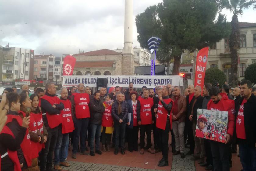 Aliağa belediyesi işçileri direnişlerini sonlandırdı